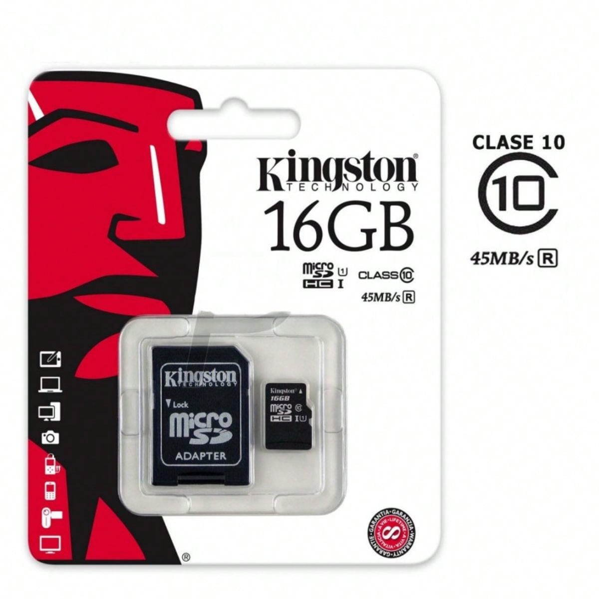 Tarjeta de memoria con adaptador SD 16G