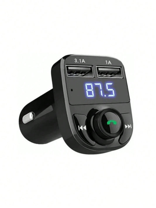 Bluetooth Transmisor Fm Auto Manos Libres Cargador 2 Usb